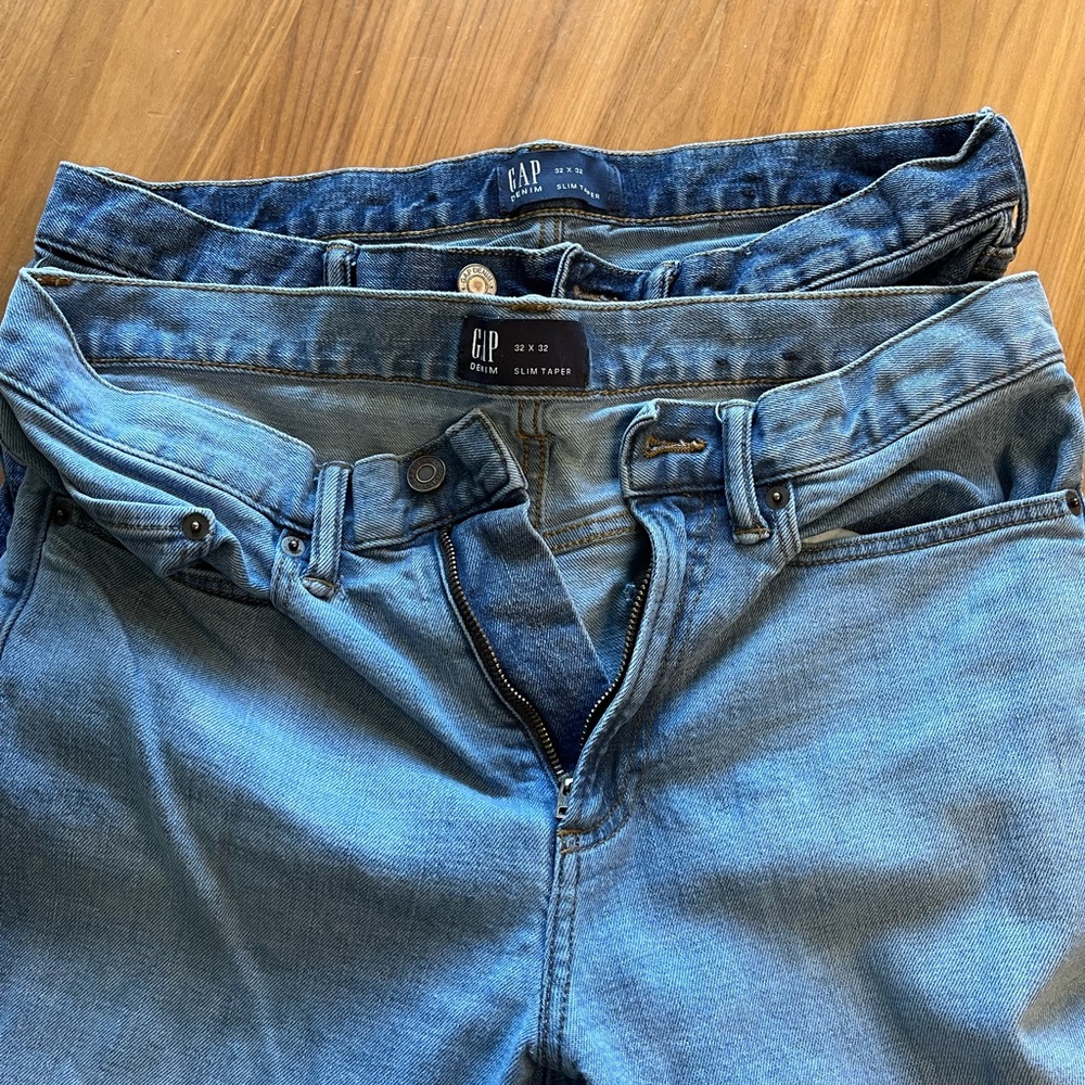 GAP Blue Denim Jeans Bundle Selling as a set of 2 jeans